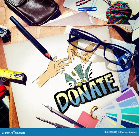 Donate Money Charity Generous Hands Concept Stock Image Image Of