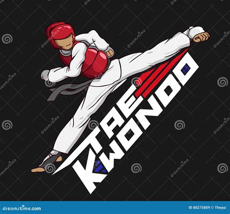 Taekwondo Martial Art Stock Illustration Illustration Of Abstract