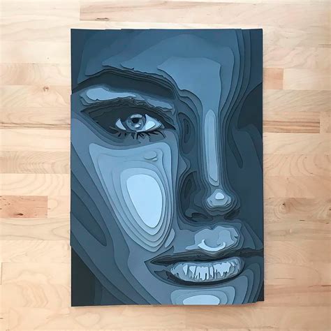 Layered Paper Portraits By Shelley Castillo Garcia Daily Design