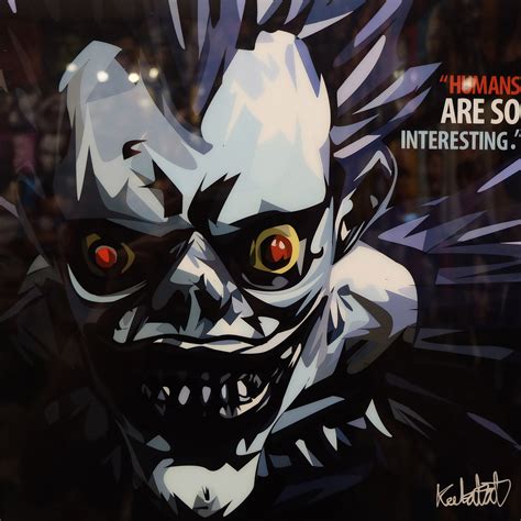 Ryuk Death Note Pop Art Poster Humans Are So Infamous Inspiration