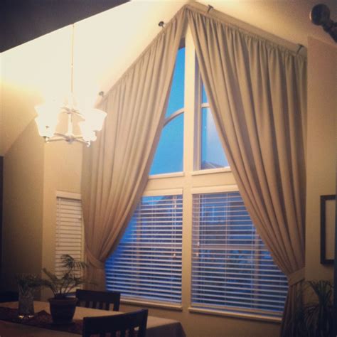 Curtains For Angled Top Windows Google Search Window Treatments