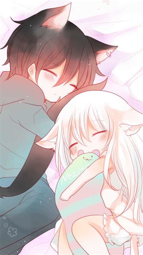 Kawaii Anime Neko Couple