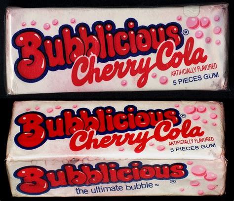 Bubblicious Cherry Cola Bubble Gum Pack 1980s Misc 80s