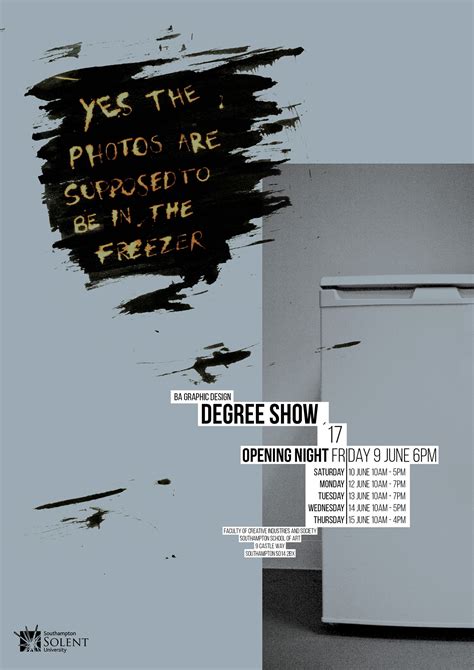 Degree Show Poster Ba Graphic Design 17 On Behance
