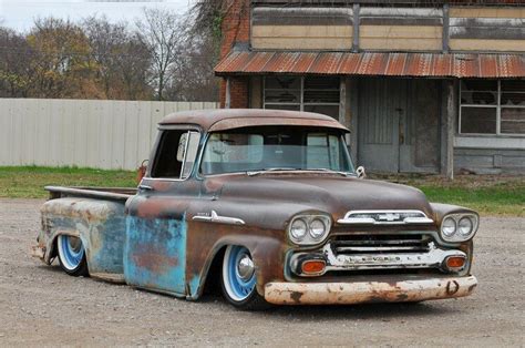 this 1958 chevy apache is rusty on the outside and ultramodern underneath chevy apache chevy