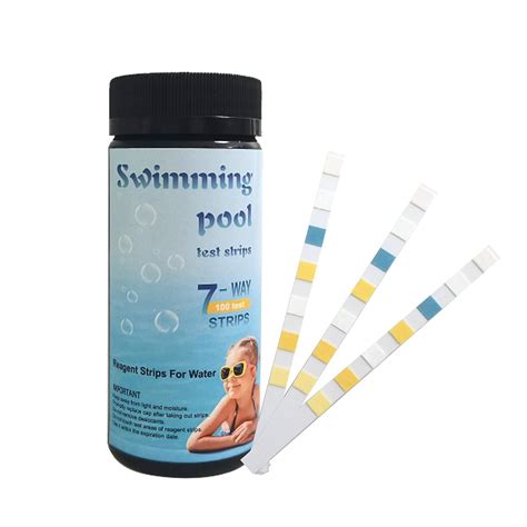 100pcs Swimming Pool Spa Test Strips Hot Tub Water Quality 7 In 1 Test