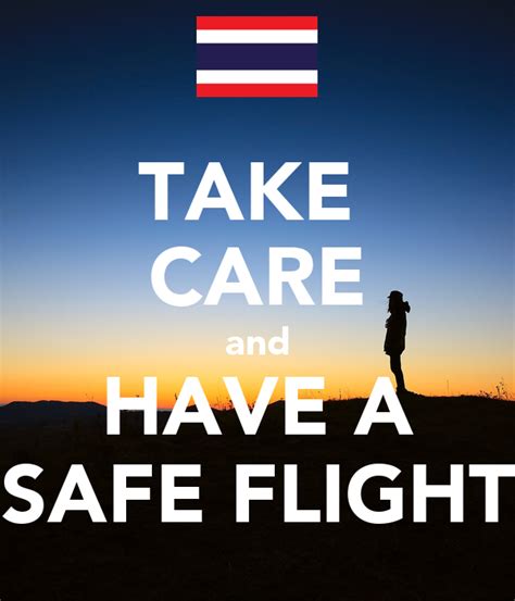 Take Care And Have A Safe Flight Poster Hung Keep Calm