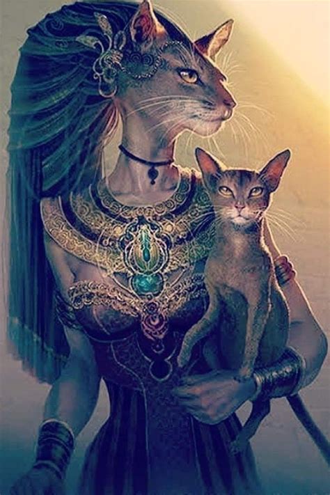 Who Is Bastet The Egyptian Goddess Of Protection Egyptian Cat Goddess Egyptian Goddess Art
