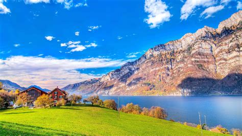 Quarten Switzerland Landscape Uhd 4k Wallpaper Pixelz
