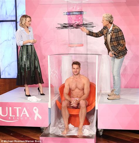 This Is Us S Justin Hartley Strips Down For Ellen Skit Daily Mail Online