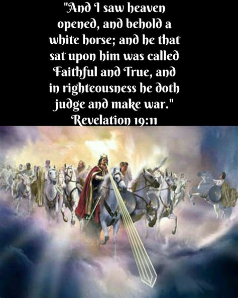 Revelation 1911 Kjv And I Saw Heaven Opened And Behold A White