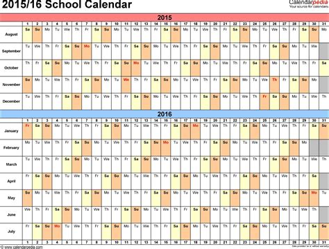 16 Month Calendar Printable Qualads