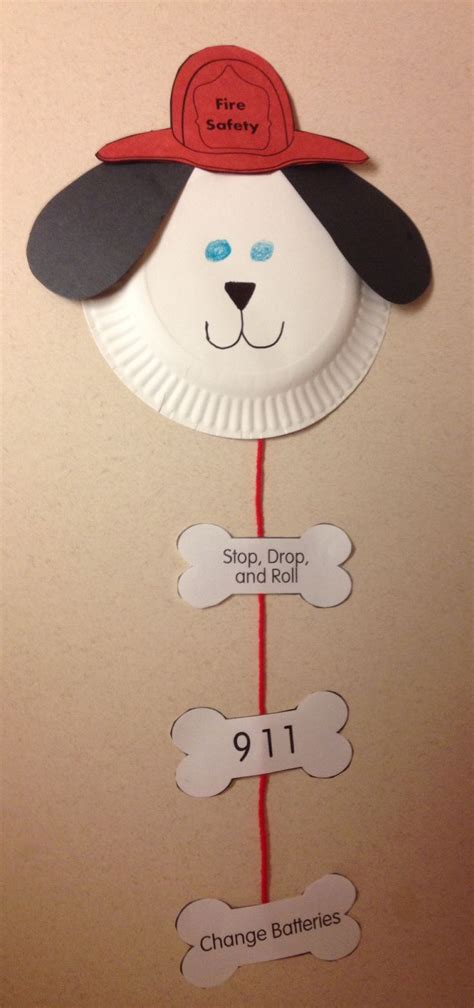 Fire Safety Dog In 2022 Fire Safety Preschool Crafts Fire Safety