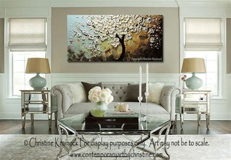 Custom Art Abstract Painting White Cherry Tree Blossoms Etsy Canada