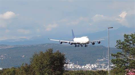 747 Landing At Rijeka Airport Youtube