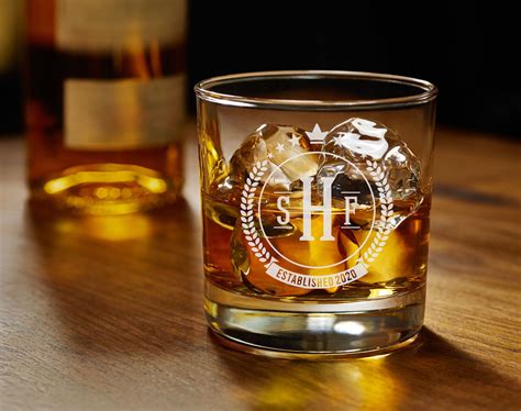 Spirit And Whisky Glasses Personalised Engraved Whiskey Glass Whisky Tumbler Birthday Wedding