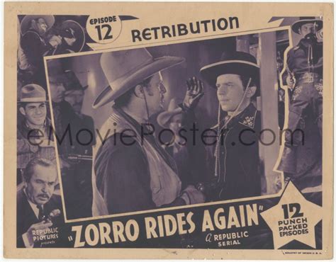 4j0832 Zorro Rides Again Chapter 12 Lc 1937 John Carroll Held At Gunpoint