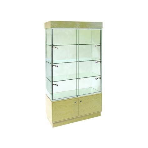 1000mm X 400mm Wooden Glass And Storage Display Cabinet Rds Online