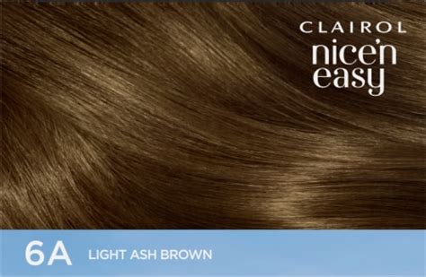 clairol nice n easy permanent hair color 6a light ash brown 1 ct kroger