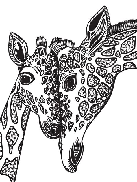 Giraffe Para Colorear Giraffe Mask Printable Coloring Page For Kids