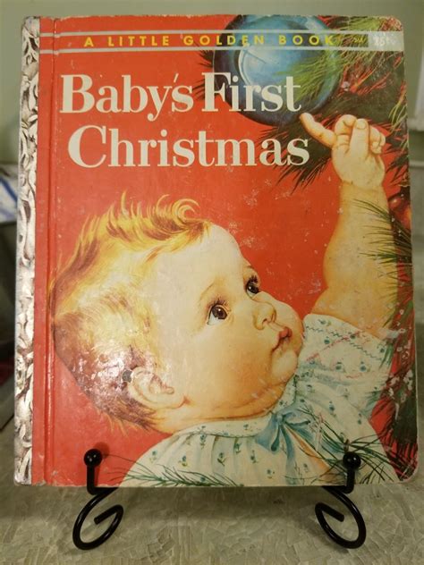 Babys First Christmas A Little Golden Book 1959 Etsy