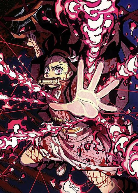 Fire Blood Nezuko Demon Slayer Digital Art By William Stratton
