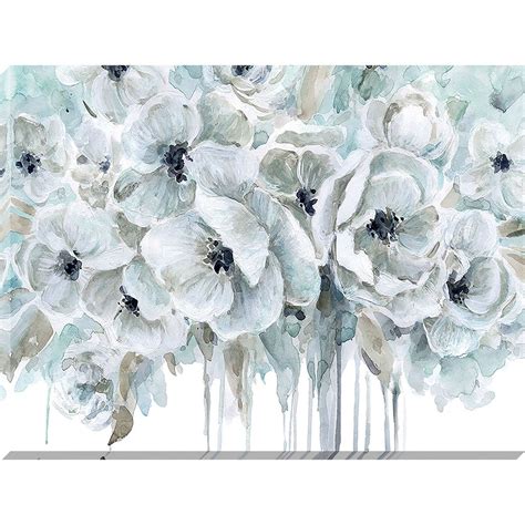 Black And White Flowers Canvas Art