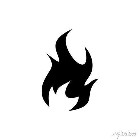 Fire Icon Flame Sign Fire Flame Logo Posters For The Wall • Posters