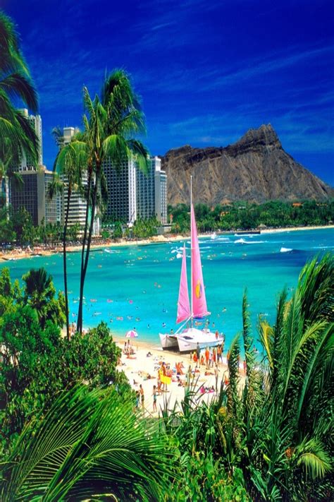 Free Download 40 Wallpaper Hawaii For Computer Waikiki On 640x960