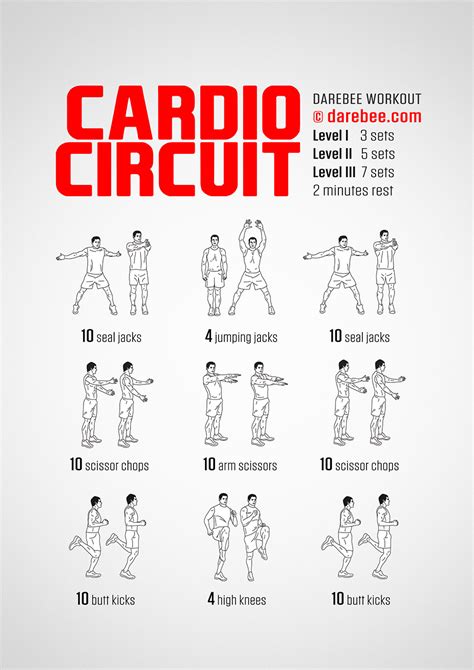 Cardio Circuit Workout Cardio Circuit Gym Workout Guide Circuit Workout