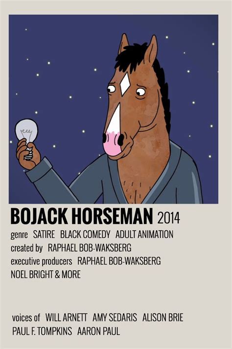 Bojack Horseman By Orla Alternative Minimalist Poster Bojack