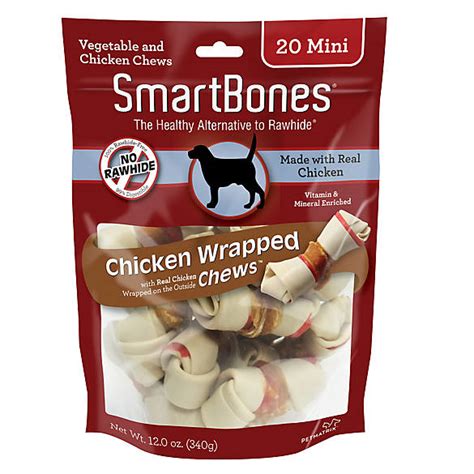 Smartbones® Chicken Wrapped Mini Chews Dog Treat Chicken Dog Bones