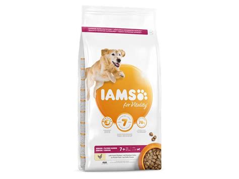 With no fillers, artificial colours, flavours or gmos and a wheat free recipe (produced in a factory that handles wheat). IAMS for Vitality Senior Large Breed Dog Food with Fresh ...