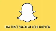 How to see Snapchat year in review - YouTube