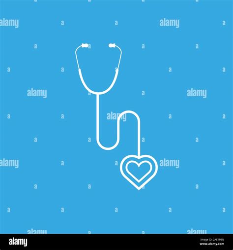 Heart Stethoscope Vector Stock Vector Image And Art Alamy