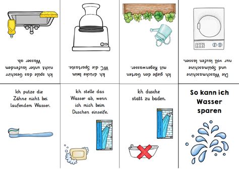 Faltbuch Wasserspartipps In 2021 Wasser Sparen Sachunterricht