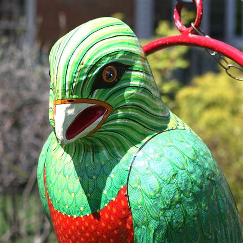 Large Signed Sergio Bustamante Paper Mache Parrot Ebth