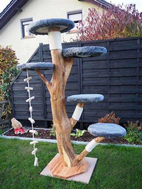 Big Natural Cat Tree Made Of Real Wood 190 Cm Cat Climbing Etsy In