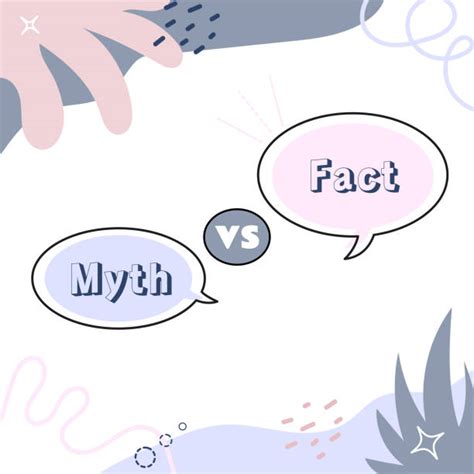 50 Myth Vs Fact Infographic Illustrations Royalty Free Vector