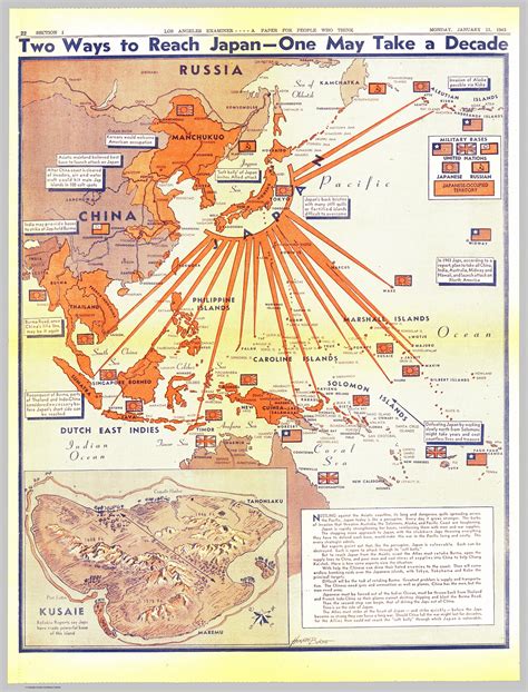 World War 2 Japan Map United States Map