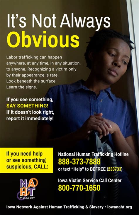 Anti Trafficking Iowa Posters Dvds And Awareness Display Materials