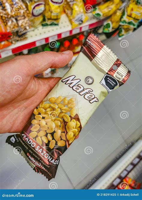 Mafer Roasted Nuts Peanuts Package In The Supermarket In Mexico