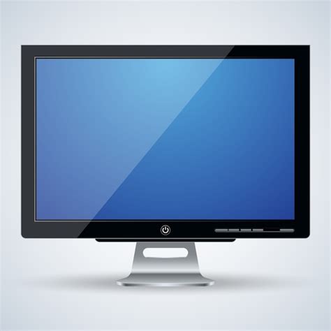 Premium Vector 3d Computer Monitor Realistic Vector Illustration