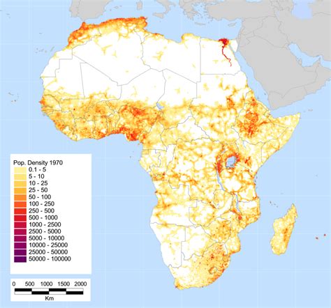 Africa Population Density Map Internet Geography