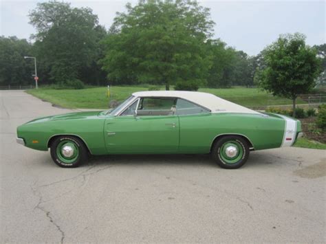 1969 F6 Bright Green Numbers Matching Hemi Dodge Charger Rt 1 Of 1 For