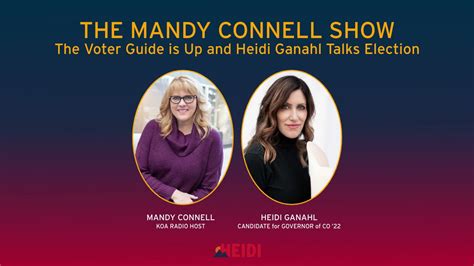 The Mandy Connell Show The Voter Guide Is Up Heidi Ganahl Talks