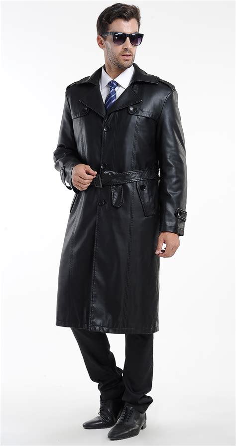 Real Leather Mens Stylish Trench Long Coat Relcm 518 Rageleather