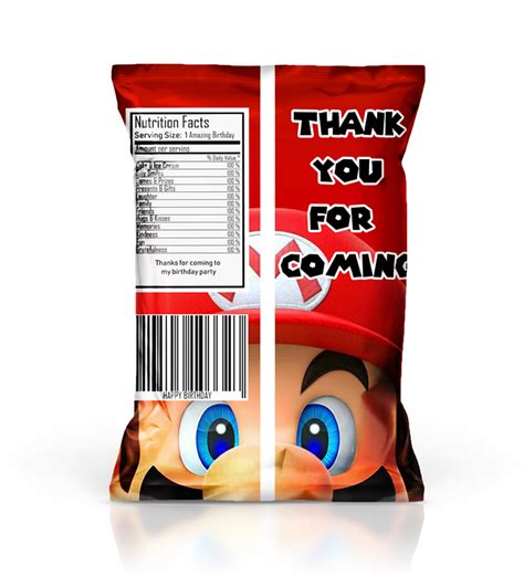 Super Mario Chip Bags Freebie