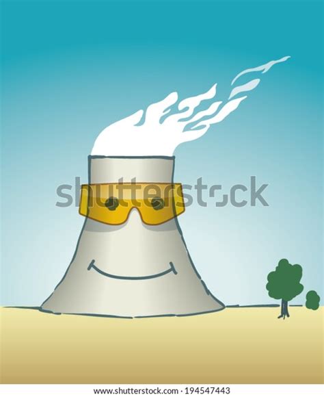 Cartoon Cooling Tower Stock Vector Royalty Free 194547443