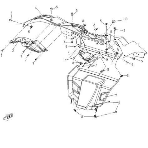 Vue Eclat E Pi Ce Plastique Cfmoto Cforce A